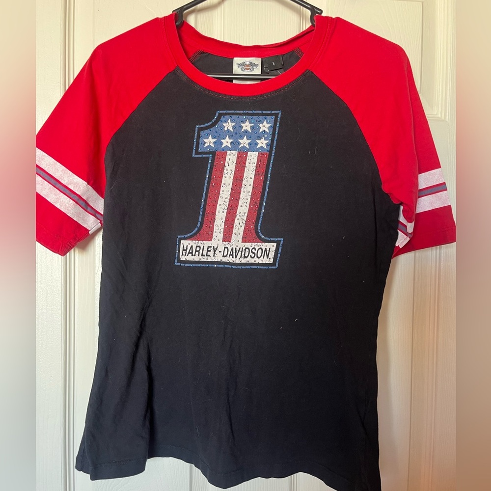 Woman’s Harley Davidson studded T Shirt